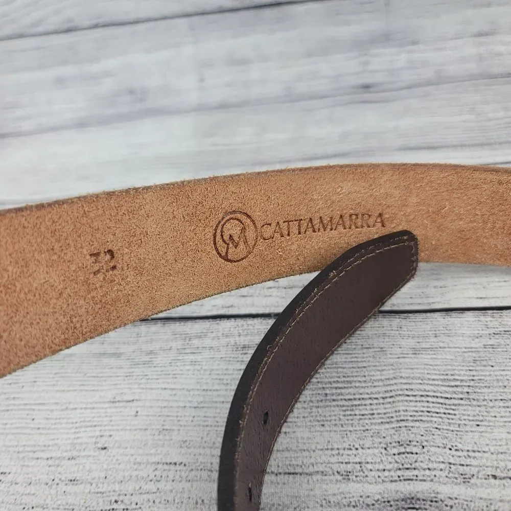 Cattamarra Swordfish Leather Jean Belt Size 32
